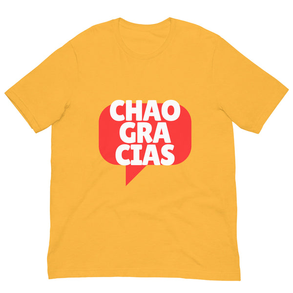 Chao Gracias Camiseta unisex N.º 1 Naranja