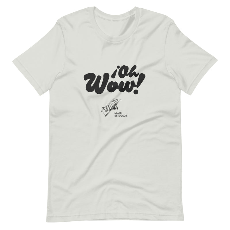 ¡oh wow !Light grey unisex short-sleeve T-shirt