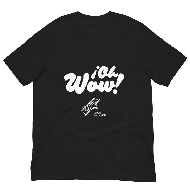 ¡Oh Wow! Camiseta de manga corta unisex negro