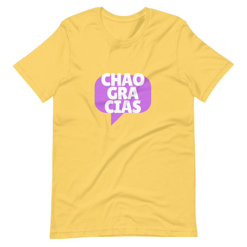 Chao Gracias Camiseta unisex N.º 1 Amarillo